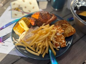 Plated Mumdo's Dinner